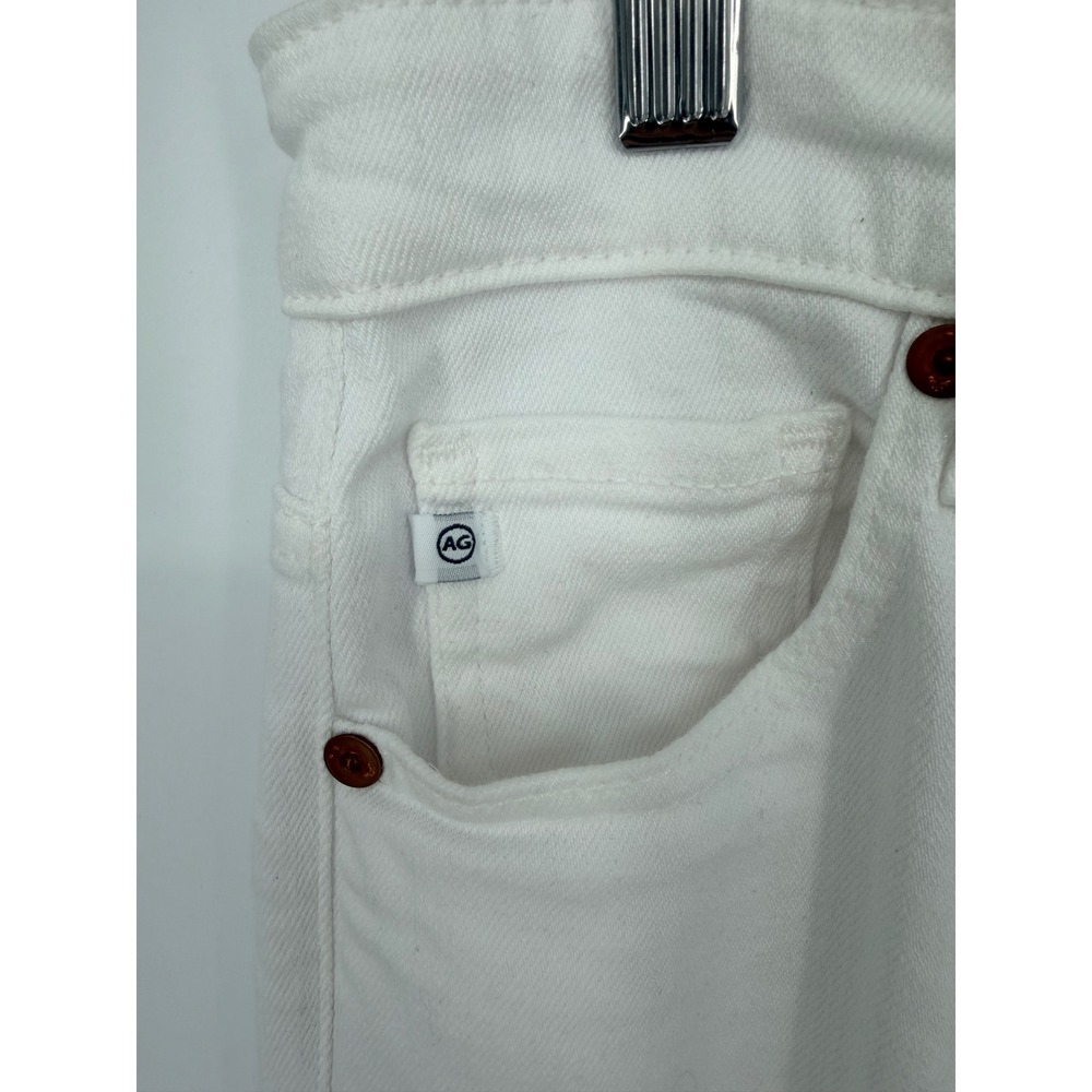 AG Adriano Goldschmied Alexxis Boot High Rise Vintage Fit White Jeans‎ Raw Hem - Picture 4 of 14